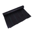 Black Plastic Straw proof cloth Weed Barrier 90g/sqm PP Woven Fabric Geotextile